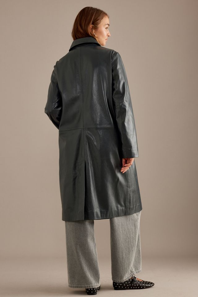 Trench-coat en cuir By Anthropologie #2