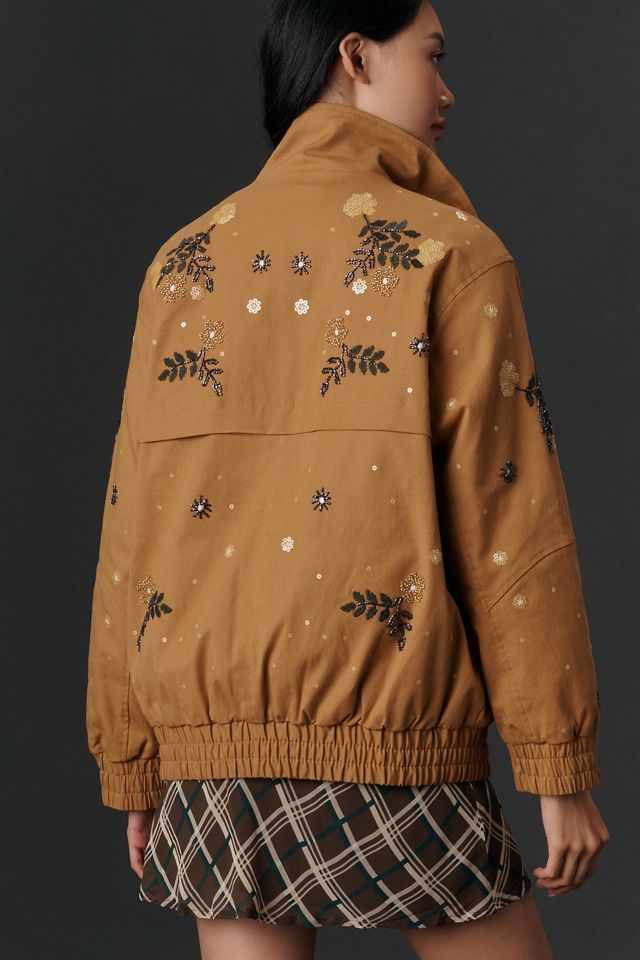 By Anthropologie Oversized Bomber Jacket #1