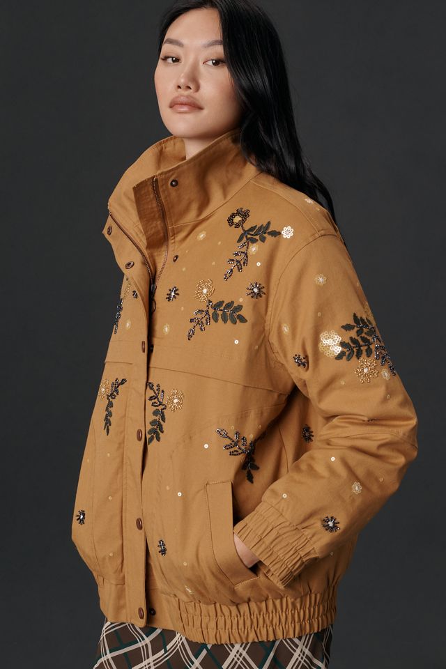 By Anthropologie Oversized Bomber Jacket #2