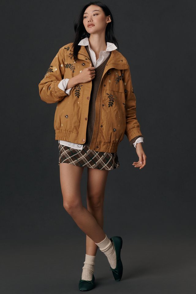 By Anthropologie Oversized Bomber Jacket #3