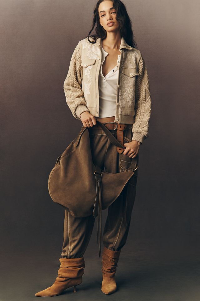 By Anthropologie Sweater Knit Trim Jacket #2