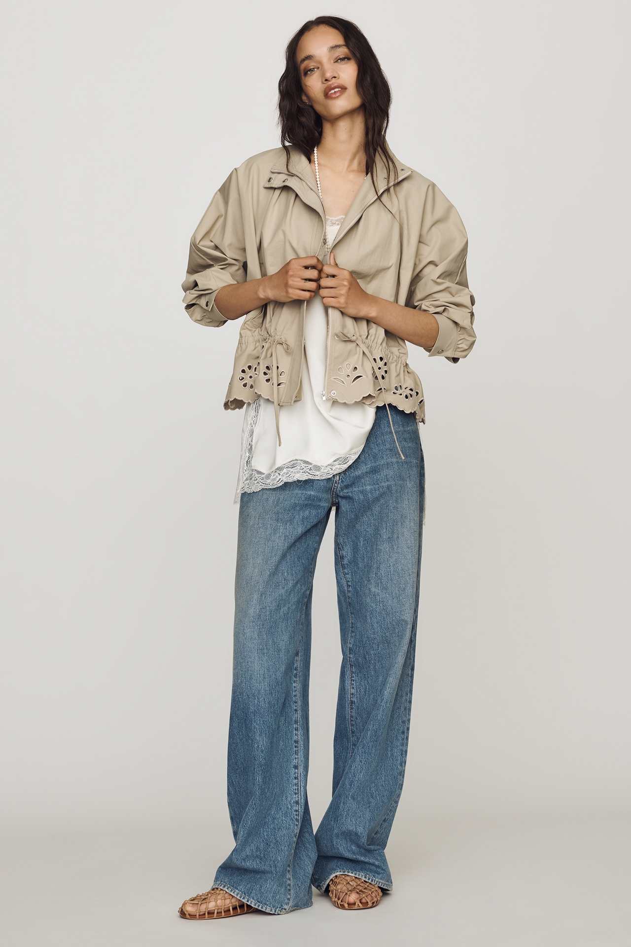 RAISONNEL Eyelet Jacket