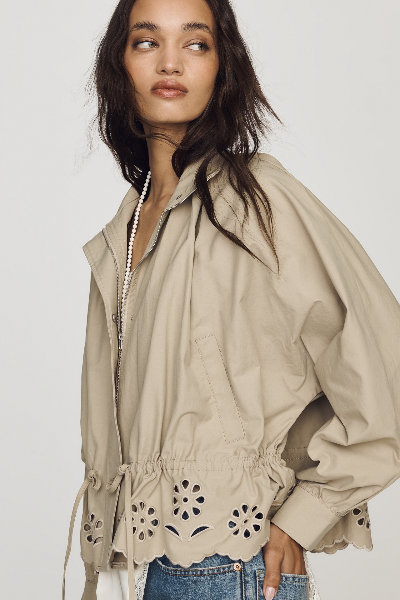 RAISONNEL Eyelet Jacket