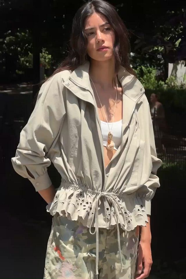 RAISONNEL Eyelet Jacket | Anthropologie