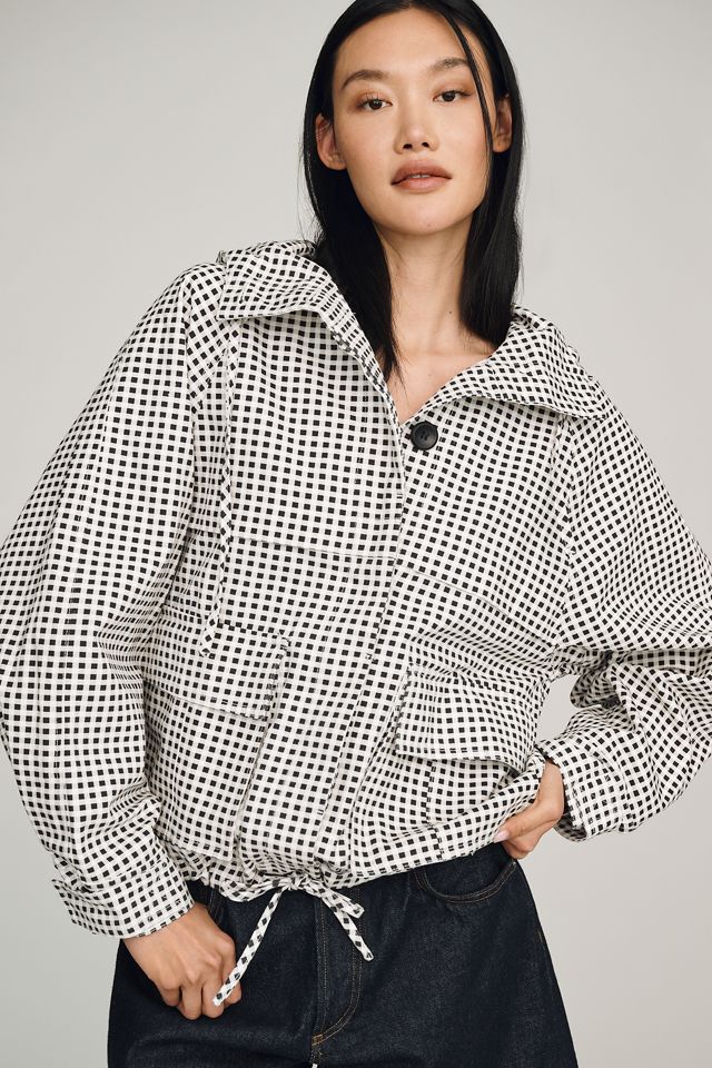 RAISONNEL Gingham Hooded Jacket | Anthropologie