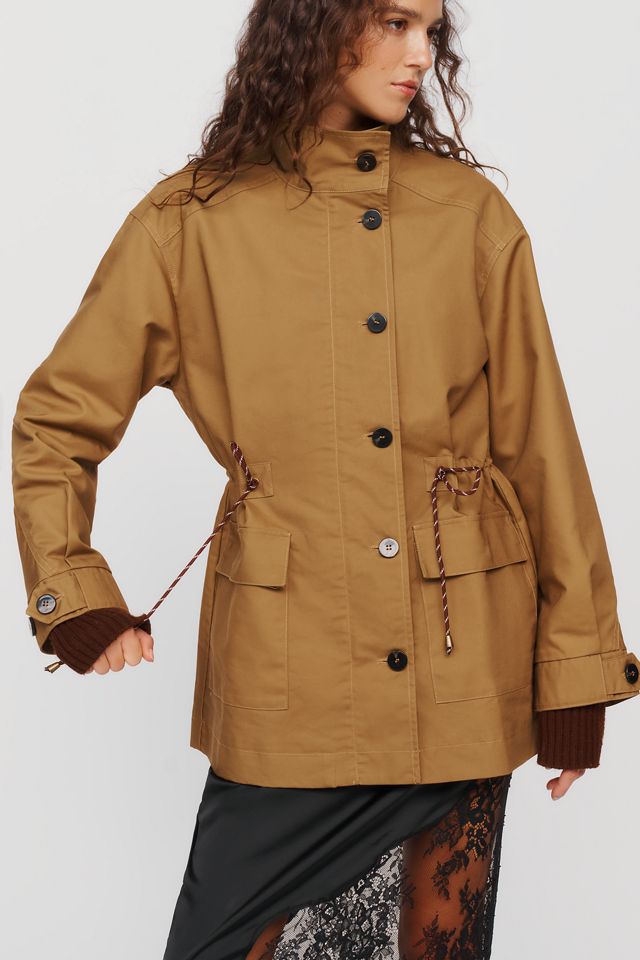 RAISONNEL 100% Cotton Funnel Neck Utility Jacket #3