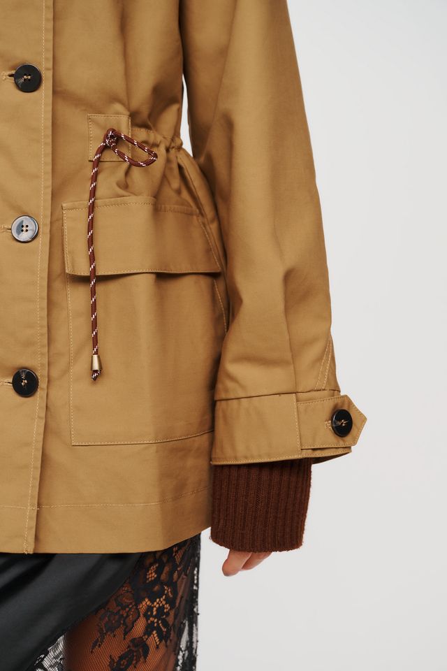 RAISONNEL 100% Cotton Funnel Neck Utility Jacket #5