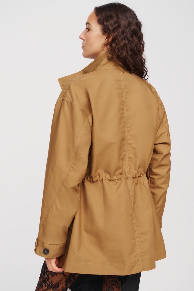RAISONNEL 100% Cotton Funnel Neck Utility Jacket #6