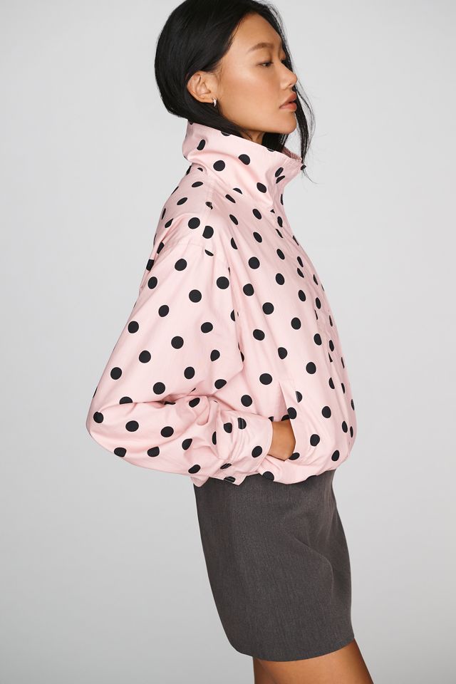 RAISONNEL Polka Dot Funnel Neck Jacket #2