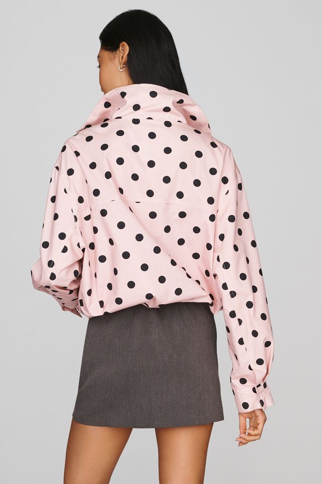 RAISONNEL Polka Dot Funnel Neck Jacket #3