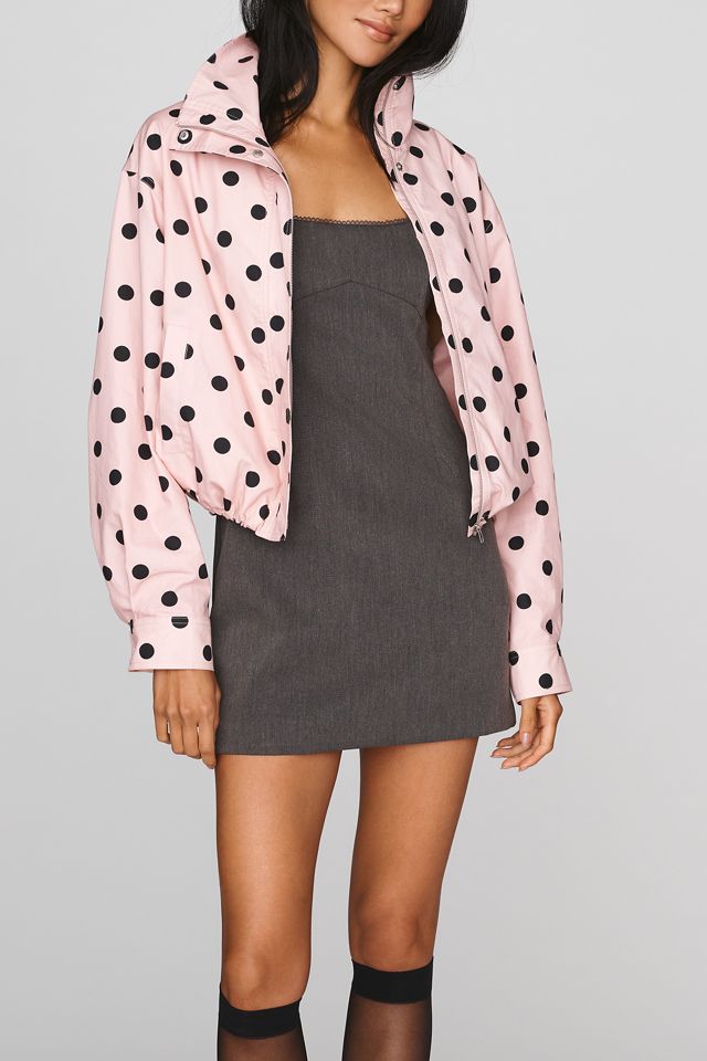 RAISONNEL Polka Dot Funnel Neck Jacket #4