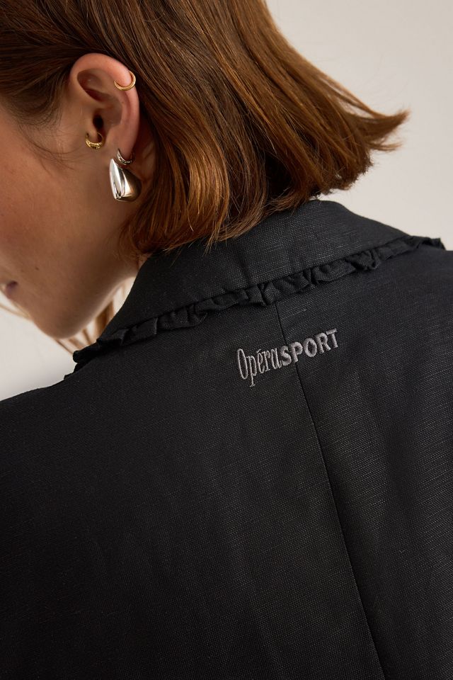 OpéraSPORT Blazer Gia à volants en mélange de lin #4