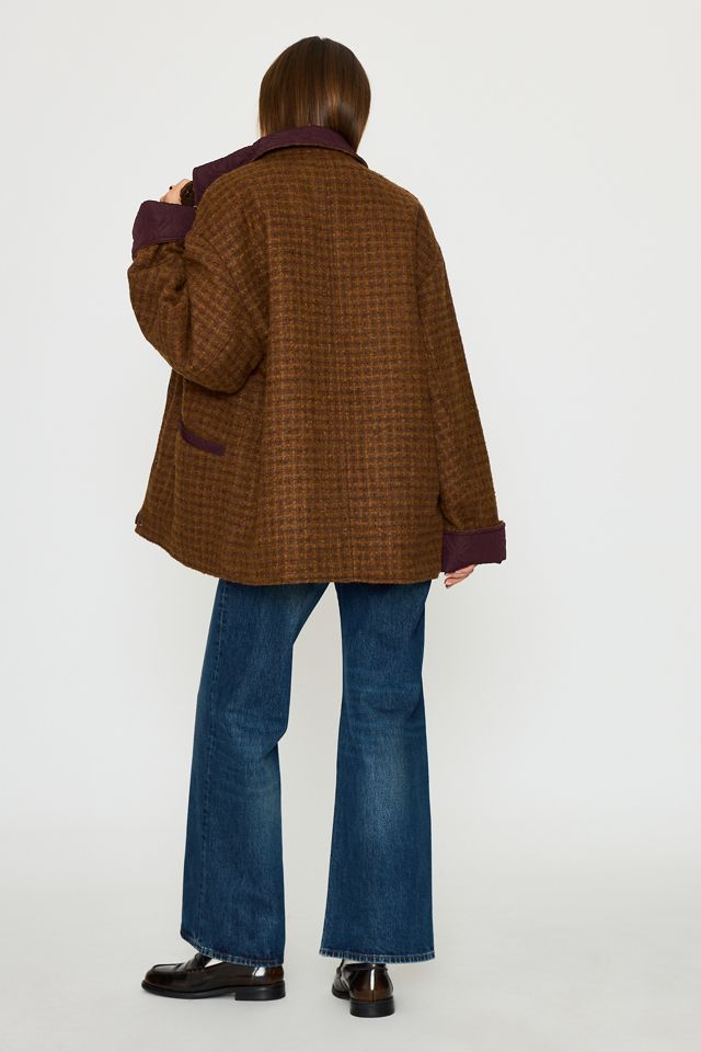 By Anthropologie Reversible Quilted Boucle Jacket #5