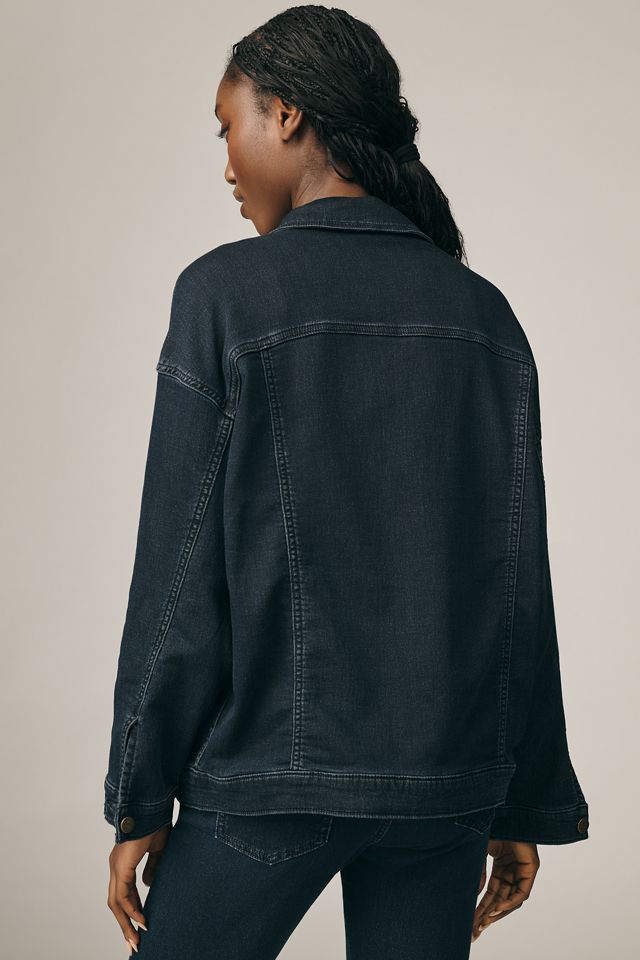The Weston Denim Knit Boyfriend Jacket by Pilcro #3