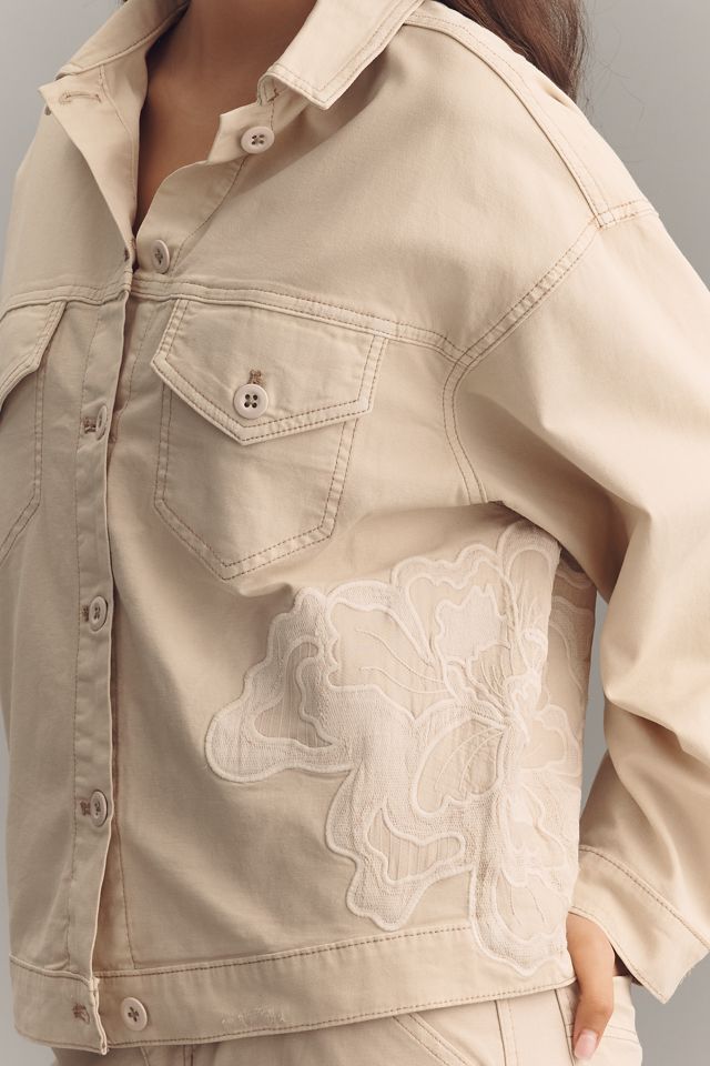 Weston Embroidered Boyfriend Jacket by Pilcro #1