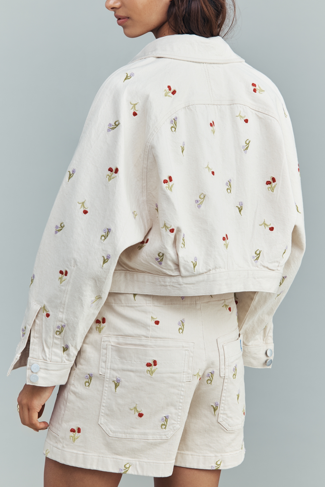 Pilcro Tulip Print Jacket