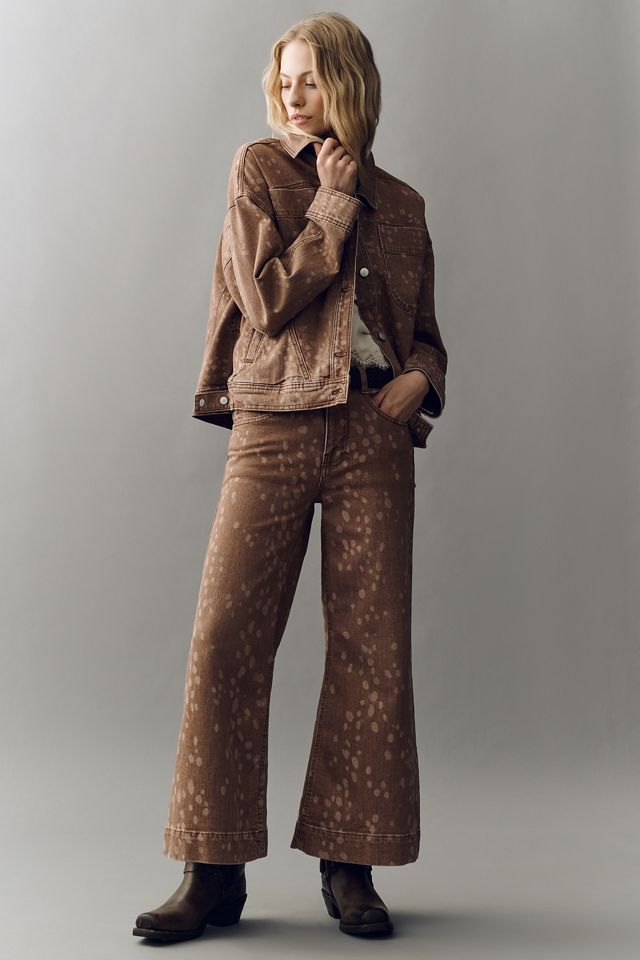 Pilcro Deer Print Denim Jacket #2