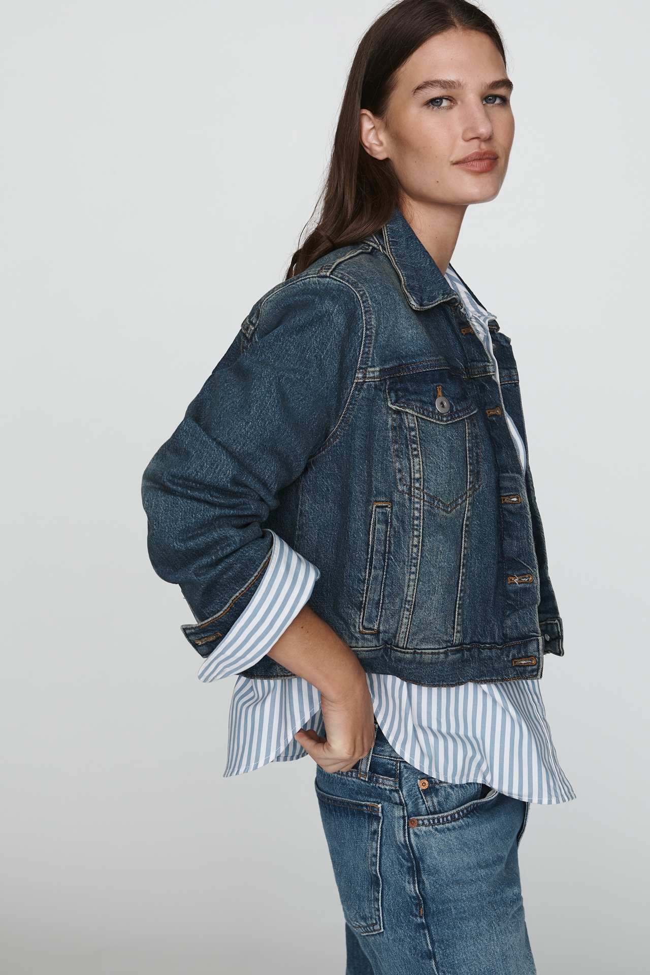 Pilcro Shrunken Denim Jacket