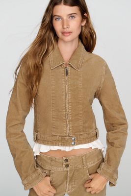 Pilcro Corduroy Moto Jacket