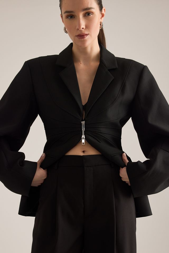 Gestuz Zitta Zip-Front Blazer #3