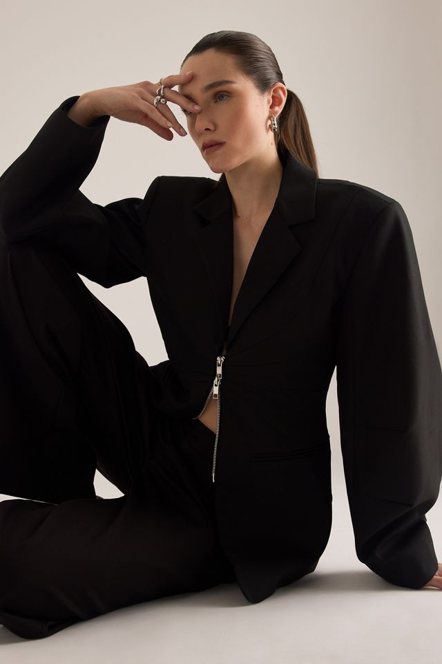 Gestuz Zitta Zip-Front Blazer #2