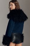 TT Studios Kimmy Faux Fur Trim Crop Jacket