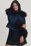 TT Studios Kimmy Faux Fur Trim Crop Jacket