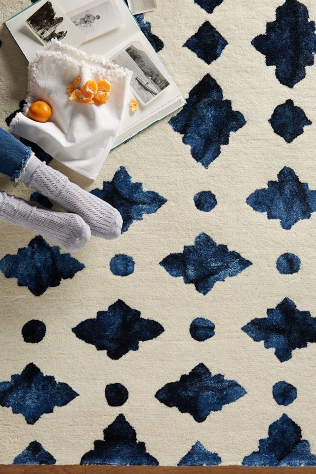 Tufted Moroccan Tile Rug #1