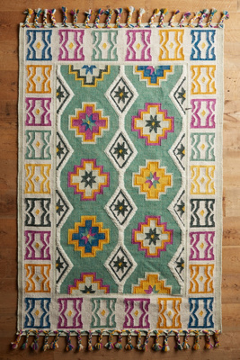 Anthropologie Caravan Rug By  In Green Size 9x12 In Green