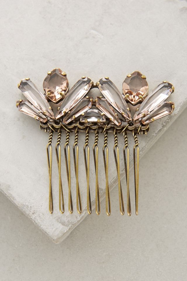 Faceted Crystal Comb