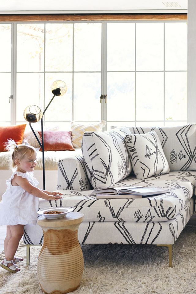Berber-Woven Edlyn Chaise Sectional, Left #4