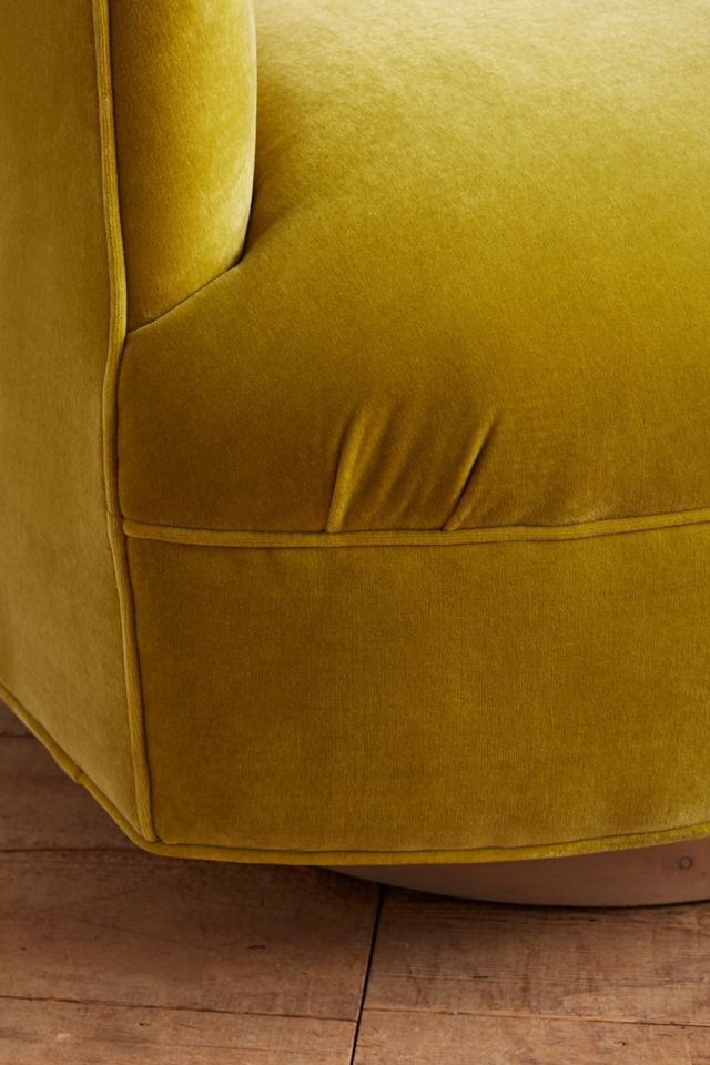 Velvet Amoret Swivel Chair #1