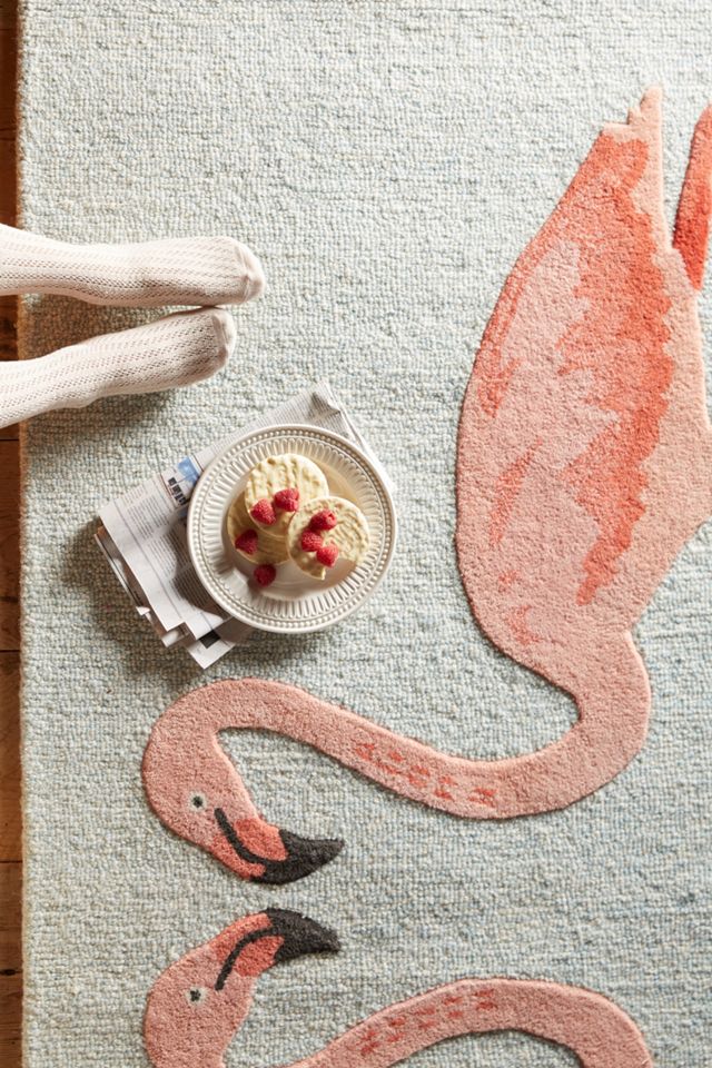 Pink Flamingos Rug #1