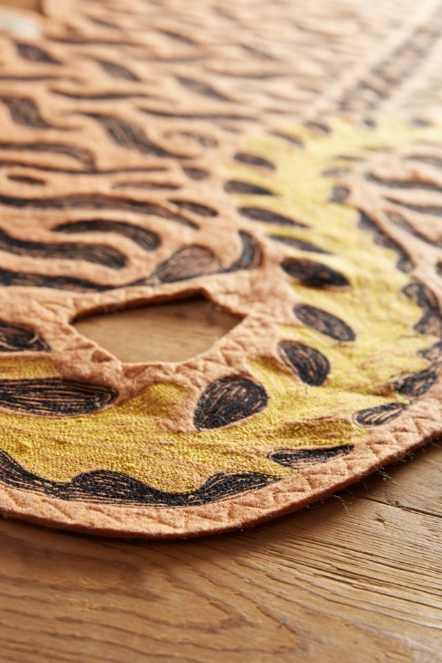 Embroidered Tiger Rug #2