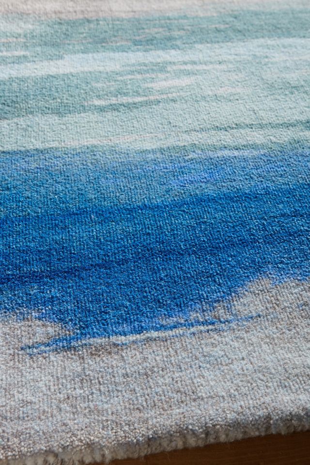 Ombre Brushstrokes Rug Swatch #1