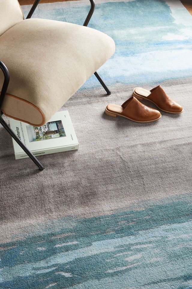 Ombre Brushstrokes Rug Swatch #2