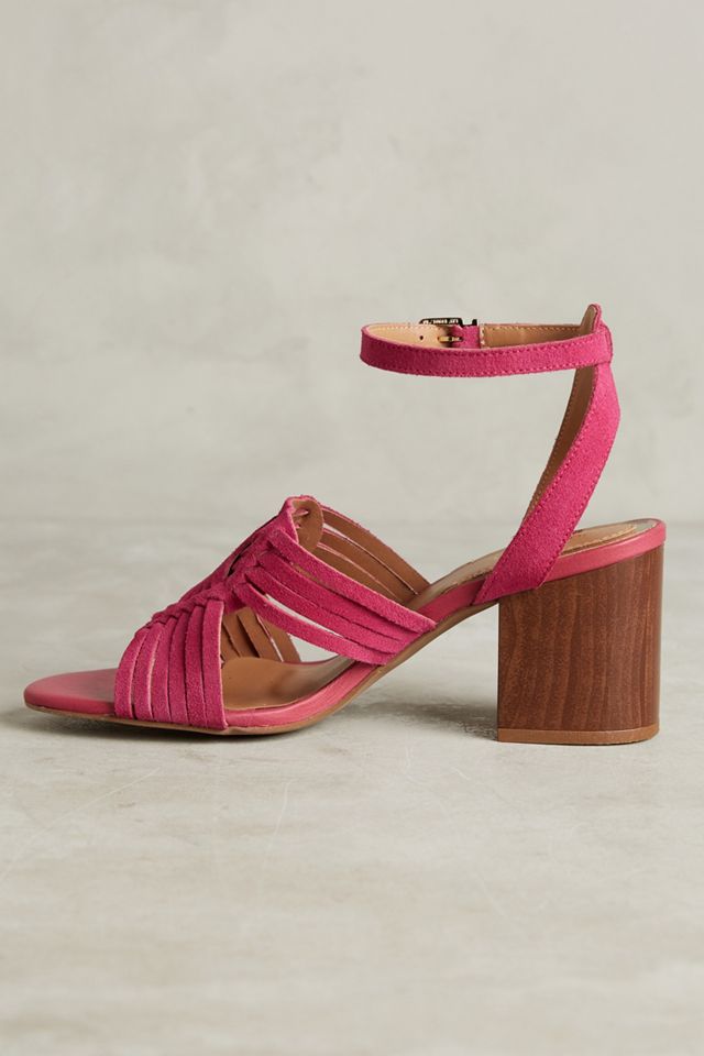 Klub Nico Woven Suede Block Heels #2