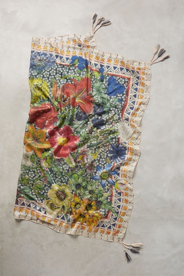 Garden Burst Silk Scarf #2