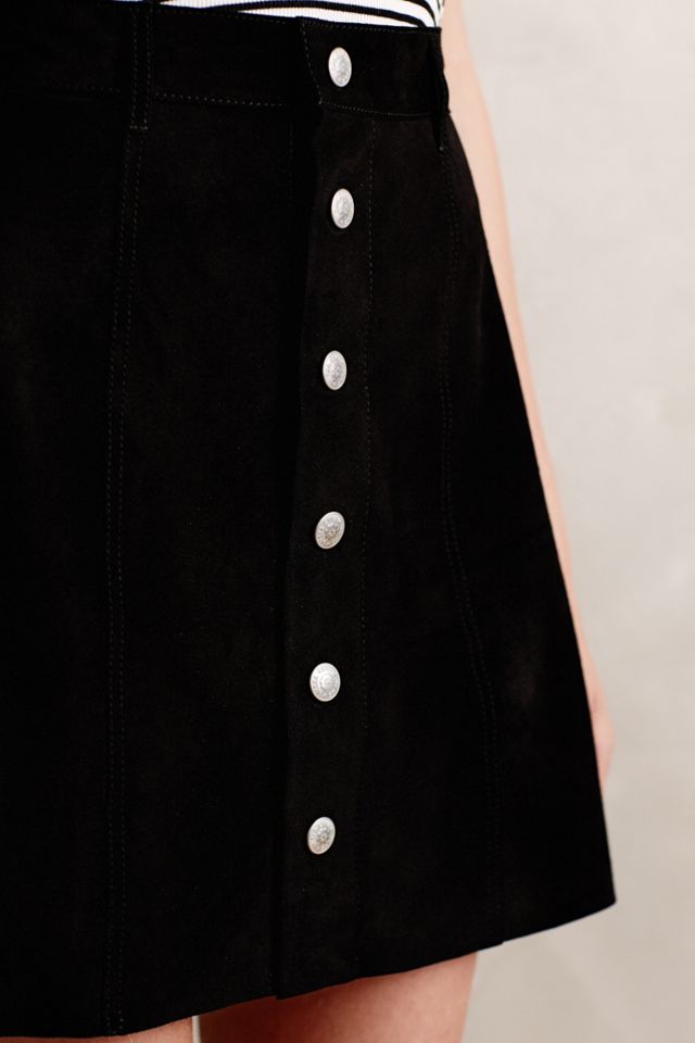 Alexa Chung for AG Suede Mini Skirt | Anthropologie