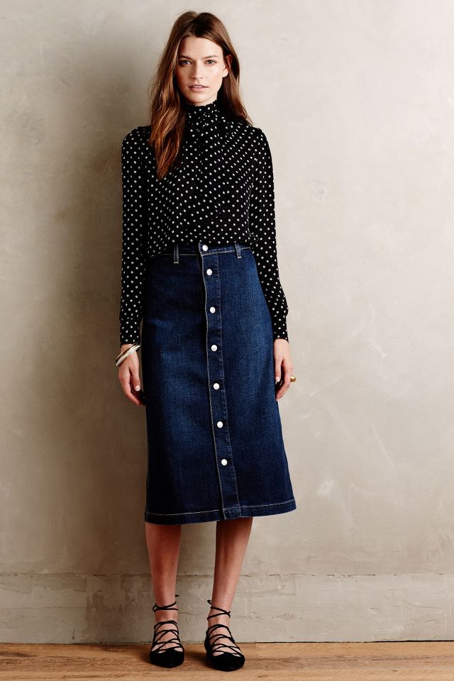 Ag denim pencil skirt best sale