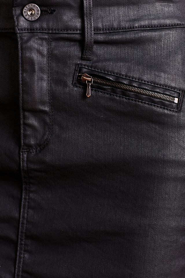 AG Coated Denim Pencil Skirt #3
