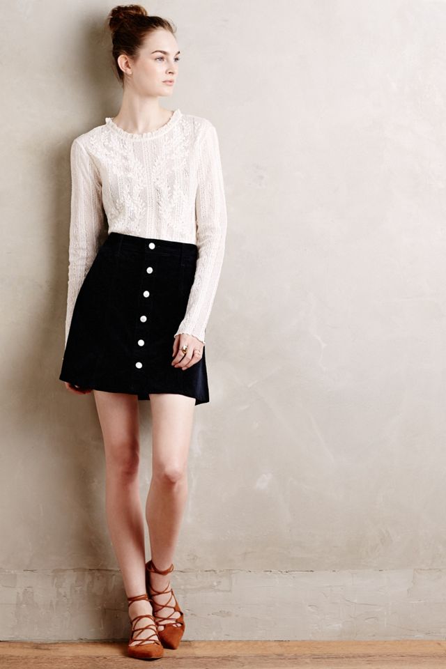 Alexa Chung for AG Kety Cord Mini Skirt #2