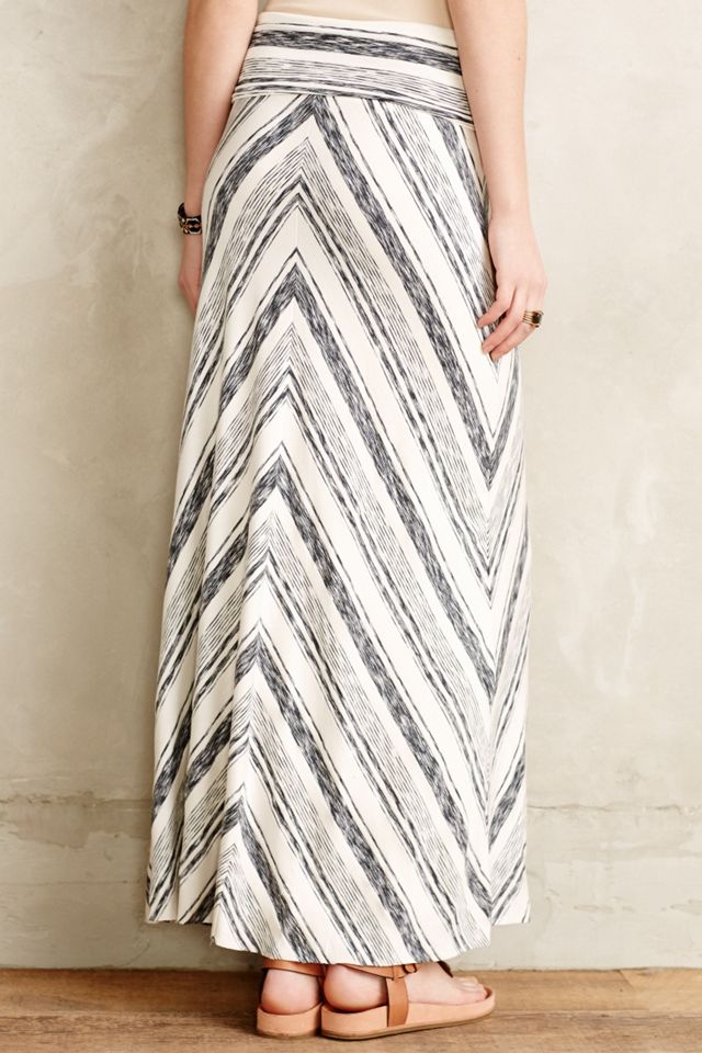 Sketched Stripe Maxi Skirt #1