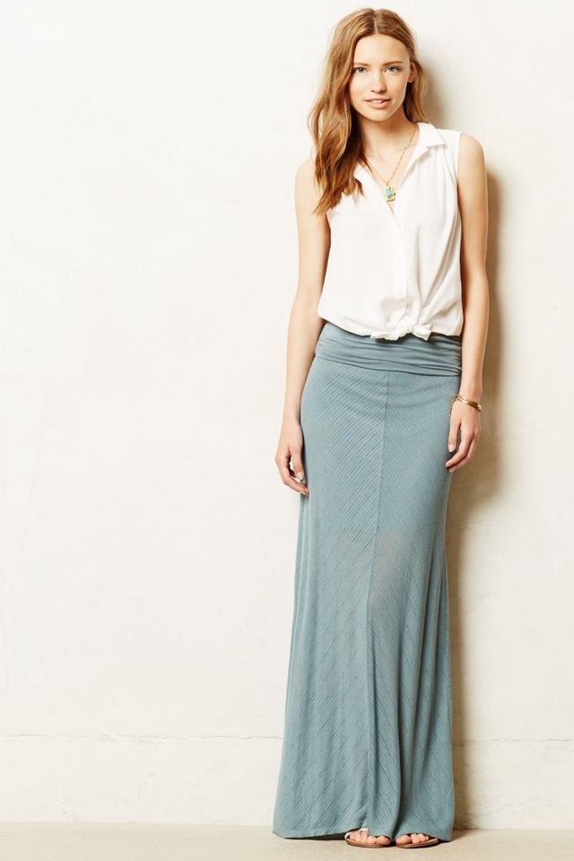 Shadow Stripe Maxi Skirt #2