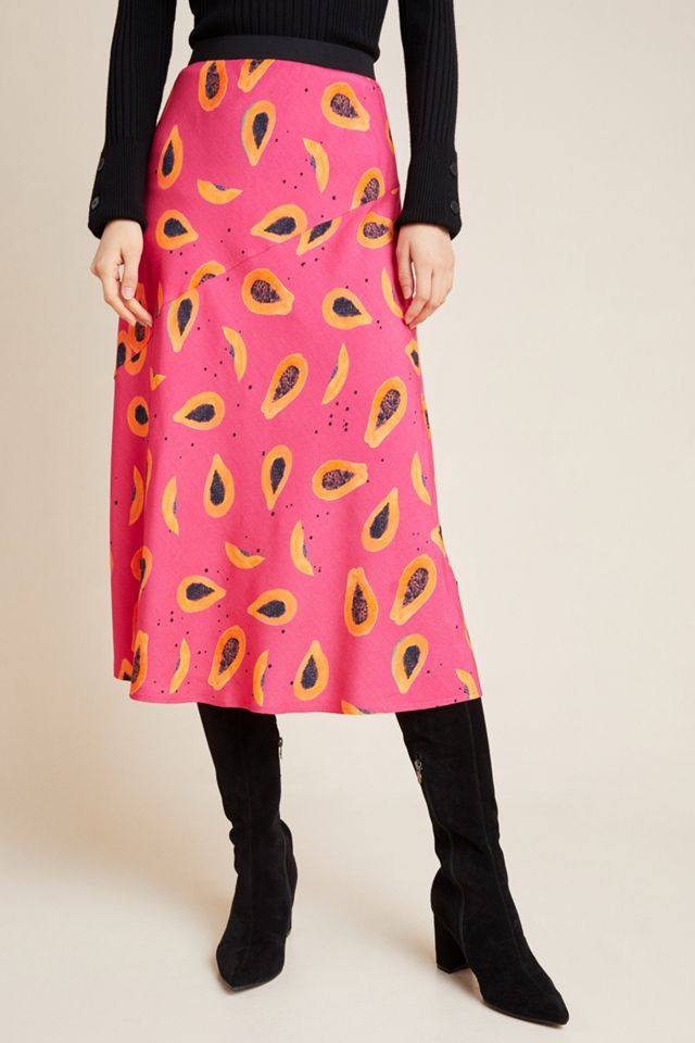 Corey Lynn Calter Abstract Bias Midi Skirt #2