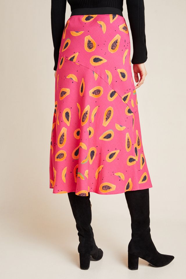 Corey Lynn Calter Abstract Bias Midi Skirt #3