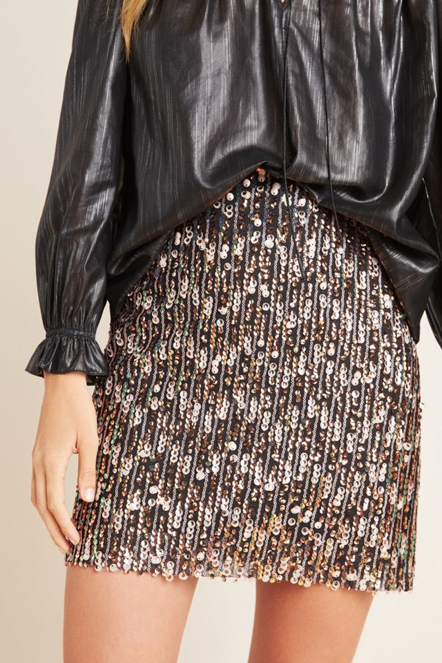 Corey Lynn Calter Sequined Mini Skirt #3