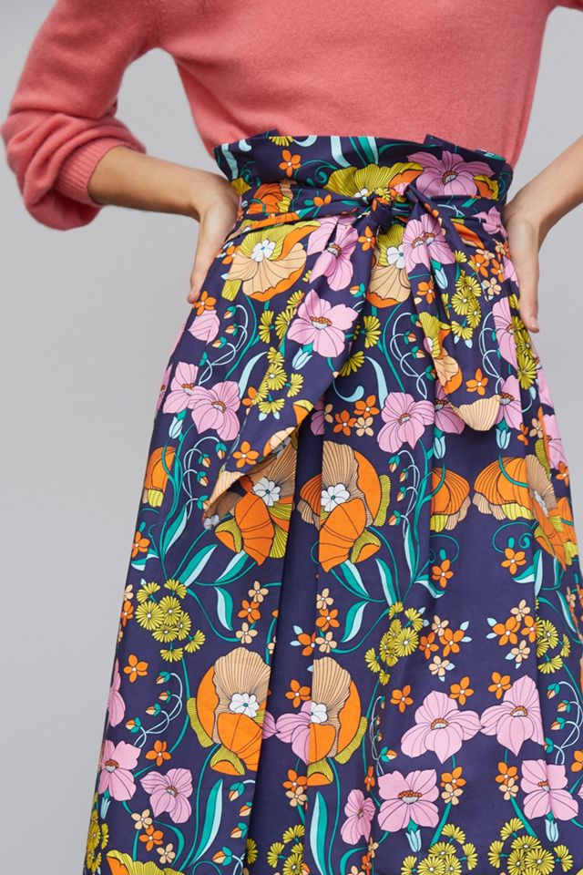 Corey Lynn Calter Kyla Paperbag Midi Skirt #2