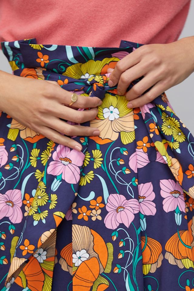Corey Lynn Calter Kyla Paperbag Midi Skirt #3