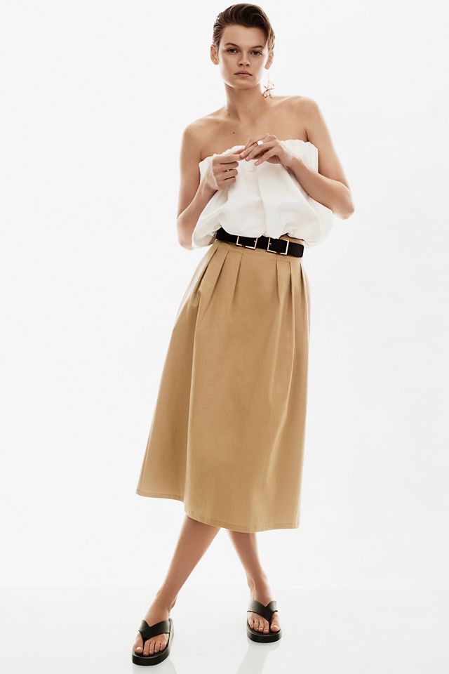 Corey Lynn Calter Pleated Trouser Skirt | Anthropologie